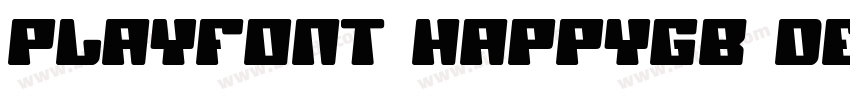 PlayFont HappyGB Dem字体转换